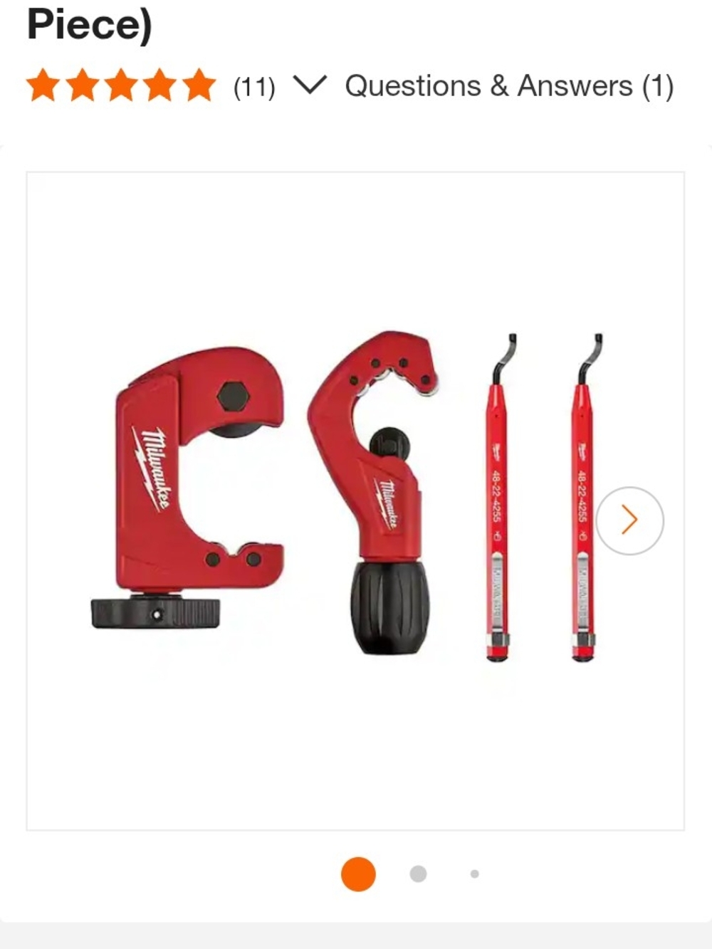 Red Plumber's Cutter & Reamer Set - Red - Picture 5 of 9